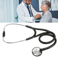 Cardiology Stethoscope Professional Single Head Black Stethoscope สำหรับพยาบาลและแพทย์ Health Care