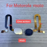 หน้าแรก Finger Reader เครื่องอ่านลายนิ้วมือ Touch ID Sensor Return Key Home Button Flex Cable สําหรับ Motorola Moto one action P50