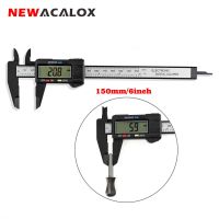 NEWACALOX เวอร์เนียคาลิปเปอร์จอ LCD ขนาดใหญ่พิเศษเครื่องมือวัด6 "0-150Mm/0.1Mm ไฟเบอร์กล่องคาลิปเปอร์ไมโครมิเตอร์หัวเลื่อน