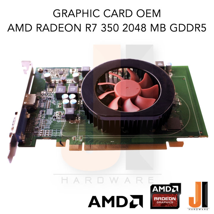 graphic-card-amd-radeon-r7-350-2048mb-128-bit-gddr5-oem-vgd-hdmi-สินค้ามือสองสภาพดีมีการรับประกัน