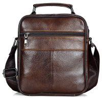 Brown Fashion Men Messenger Bags Genuine Leather Handbags for Man Luxury Brand Male Crossbody Bag for Mini Pad Boy Shoulder Bag