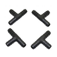 20 Pcs10mm T 3-way Hose Splitter Barb Garden Quick Connector Irrigation Fitting