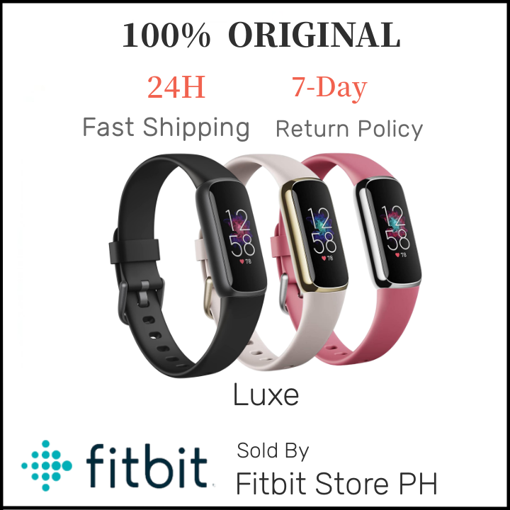 Fitbit Luxe-Fitness and Wellness-Tracker with Stress Management,  Sleep-Tracking and 24/7 Heart Rate, Black/Graphite, One Size (S & L Bands  Included)