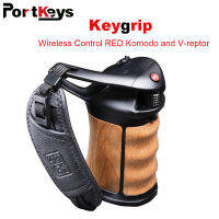 Portkeys Keygrip RED Handle รีโมทคอนลไร้สายสีแดง Komodo V-Raptor สำหรับ Canon Panasonic Z Cam BMD Camera