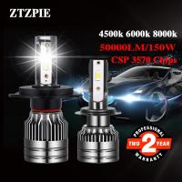 [ANYA Auto Parts] ZTZPIE 500lm ไฟหน้ารถมอเตอร์ไซค์แบบ Led รถที่ทรงพลัง4500K 6000K 8000K HB3 HB4 9005 H1 H7 H4 H11ชิป CSP 3570ไฟตัดหมอก150W