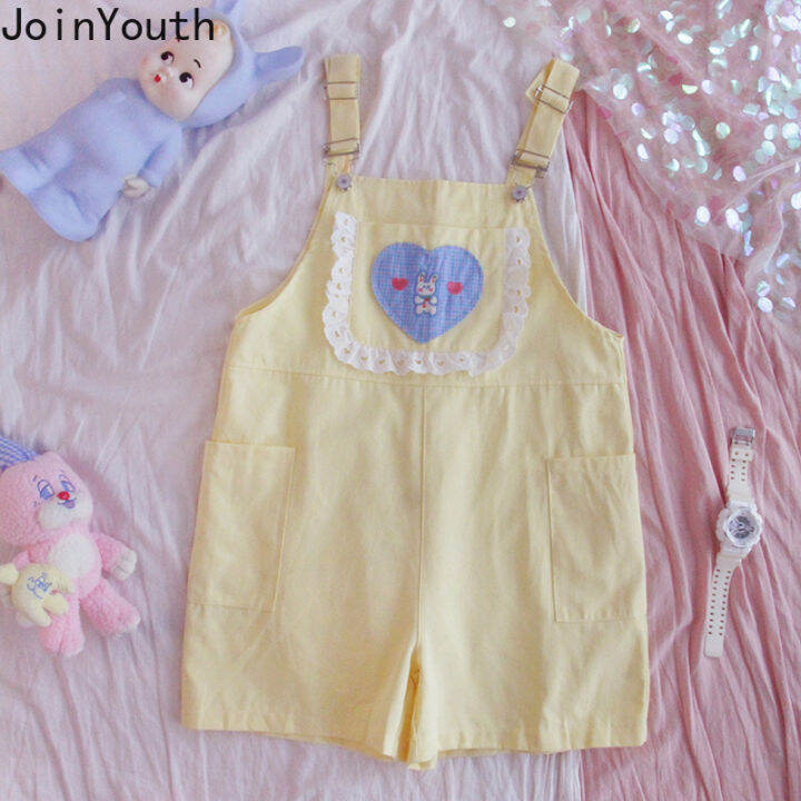 joinyouth-jumpsuit-women-summer-thin-cute-sweet-high-waist-wide-leg-pants-loose-cotton-rompers-korean-fashion-solid-overalls