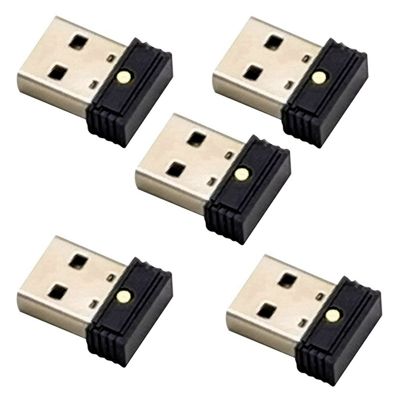 5Pcs USB Mouse Jiggler, Automatic Computer Mouse Mover Jiggler, Keeps Computer Awake,Simulate Mouse Movement