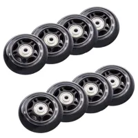 8Pcs Roller Skates Non-Flashing Wheel Skate Wheel 70X24mm Bearing Skate Accessories Non-Slip