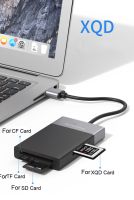 6 In 1 3.0การ์ดรีดเดอร์ USB หลายหน่วยความจำ2พอร์ตฮับหัวแปลงสำหรับ XQD CF TF MicroSD Compact Flash USB3.0อ่านการ์ดพีซีความเร็วสูง