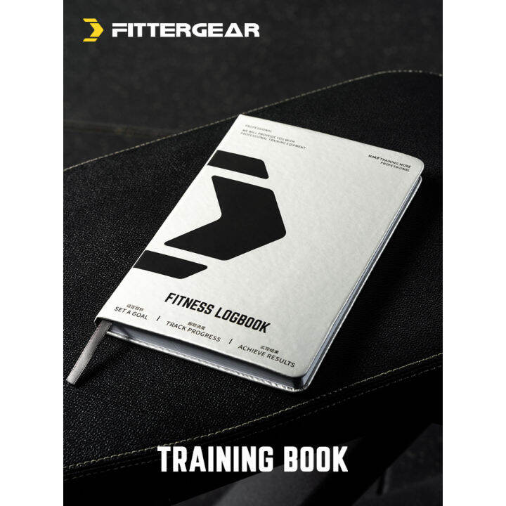 welstore-fittergear-training-book-สมุดบันทึก-การออกกำลังกาย-สมุดบันทึกแผนการออกกำลังกาย-ปกหนัง-pu-กระดาษหนา-120-g