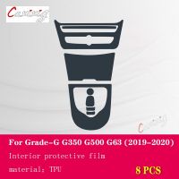 คอนโซลกลางรถยนต์แบบโปร่งใสป้องกันแผ่นฟิล์มกันรอย G350 G63 2019-2022 W463เบนซ์เมอร์เซเดส G-Class สำหรับ