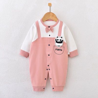 MUJI High quality baby jumpsuit pure cotton long-sleeved romper spring and autumn newborn pajamas super cute baby romper outerwear autumn clothes