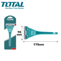 TOTAL ที่ขูดกระจก หน้ากว้างขนาด 61 มม. ยาว 175 มม. (7 นิ้ว) รุ่น THT181751 ( Window Scraper ) มีดขูดลอก