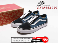 【ถูกที่สุด】✨รองเท้าผ้าใบVANS old school classic Black Blue รองเท้าชาย-หญิง รองเท้าลำลอง รองเท้ากีฬาสินค้าพร้อมส่ง+กล่อง