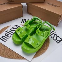 【Fast delivery】High quality NewMelissa-Womens shoes Roman sponge cake platform sandals hollow fish mouth open toe sandals womens beach