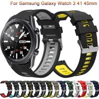 สายนาฬิกาข้อมือซิลิโคนสำหรับ Samsung Galaxy Watch 3 45มม. 41มม. 42มม. 46มม. สายสายรัดข้อมือกำไลสมาร์ทกีฬา20มม. 22มม.