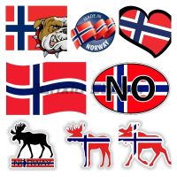 ☎◕▬ Norway National Flag Map Vinyl Sticker Silhouette Norway Flag for Bumper Guitar Skate Locker Tablet