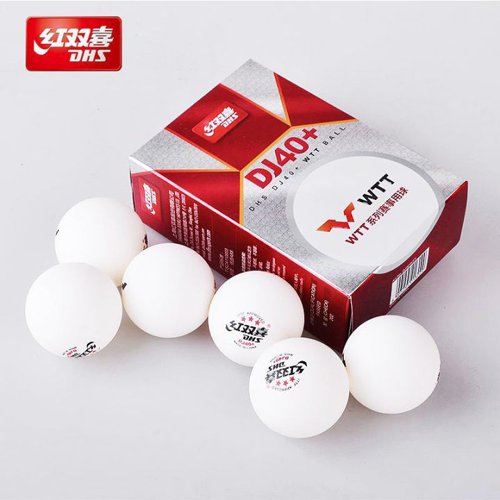 DHS DJ40+ Ping Pong Balls 3 Stars Professional Table Tennis Balls ABS ...