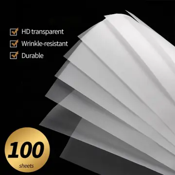 100 Pcs Tracing Paper, A4 Size Artists Tracing Paper Trace Paper White Translucent Sketching Tracing Paper Calligraphy Architecture Transfer Paper for