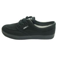 Pallas Jazz 407-001ABK 407-101ABK(XXL) Black Canvas Shoe School Shoe Work Shoe Kasut Sekolah Kasut Kerja Hitam