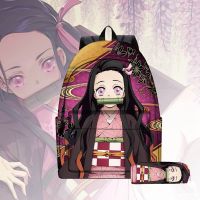 cherish Anime Demon Slayer: Kimetsu no Yaiba Tanjiro Kamado Nezuko Kamado Zenitsu Agatsuma Giyuu Tomioka Backpack