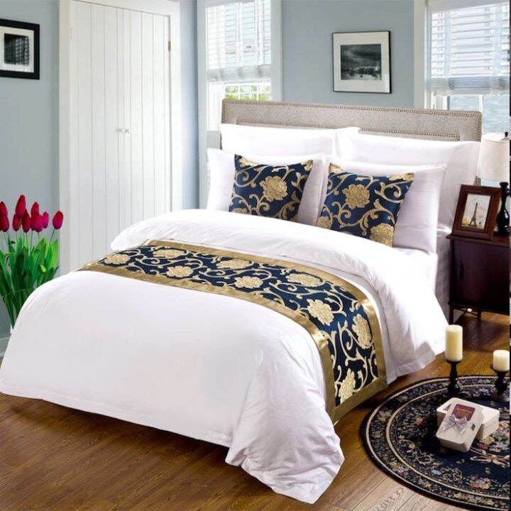 Bed runners Queen Twin Extra Long bed runners for hotel decoration bed