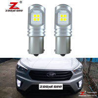 2pcs P21W BA15S 800Lm white Canbus No Error LED Daytime running light DRL driving bulb For Hyundai Creta 2016 2017 2018 2019