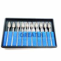 ;[- 10Pcs/Box  Tungsten Steel Dental Carbide Burs Lab Burrs Tooth Drill Dental Lab Materials