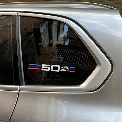 HOT สติกเกอร์ติดหน้าต่างรถยนต์ ลายครบรอบ BMW M50th 5 Series 3 Series 6 Series X1 X3 X5 X6