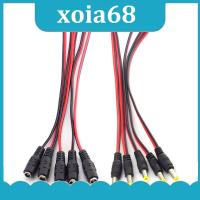 xoia68 Shop 5pcs DC Female Male Plug Connectors Cable Jack Plug Adapter for LED Strip CCTV Camera 5.5x2.1mm