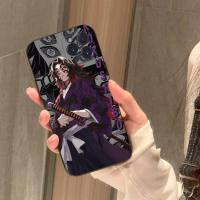 Kokushibo Demon Slayer Kimetsu no Yaiba Phone Case For iPhone 6 7 8 Plus 11 12 13 14 Pro SE 2020 MAX Mini X XS XR