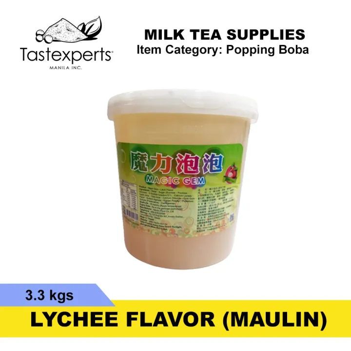 Popping Boba 3.3kg ( Lychee,Strawberry,Mango,Yogurt,Blueberry) Magic