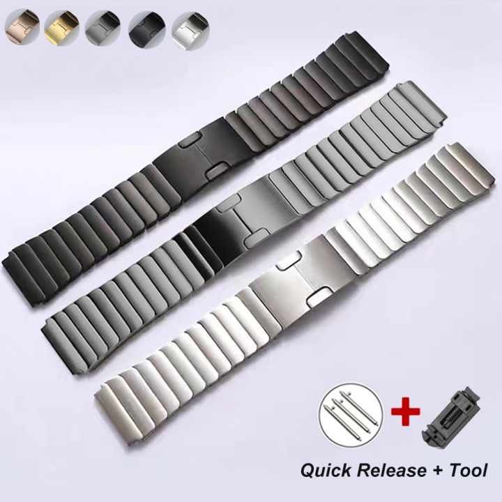 Stainless Steel Metal Band For Samsung Gear S3 Frontier 3 45 46mm For  Huawei Watch 2p 42mm Belt For Seiko Gt 2 Pro 22mm Strap - Watchbands -  AliExpress 