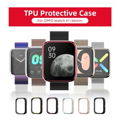 SIKAI Soft TPU Protective Case for OPPO Watch 41/46mm Cover Bumper Protector Shell for OPPO Watch 41mm 46mm Accessories