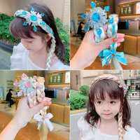 Frozen Wig id Princess Styling Hairband Sweet Hair Accessories Fashion Cross-Dressing Toy Girl Holiday Gift