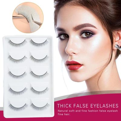 8mm Practice Eyelash Five Pairs Practice False Eyelash Beauty School Training Learn Tools Eyelash Salon Grafting V5I4