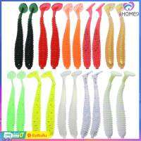 20ชิ้น2กรัม/7.5เซนติเมตร T-Tail Soft PVC เหยื่อตกปลาหนอน10สีเหยื่อว่ายน้ำ