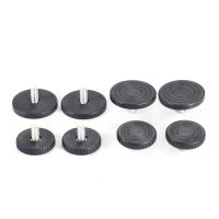 4pcs Adjustable Furniture Feet Round Base Leveler M8*18*40/50mm Thread Screw Balance Table Pad Chair Leg Floor Protect Anti-slip Furniture Protectors