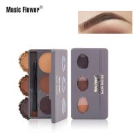 Music Flower Three Color Eyebrow Powder Do Not Faint yan xian fen Trimming Waterproof Long lasting Not Makeup Removing M4075