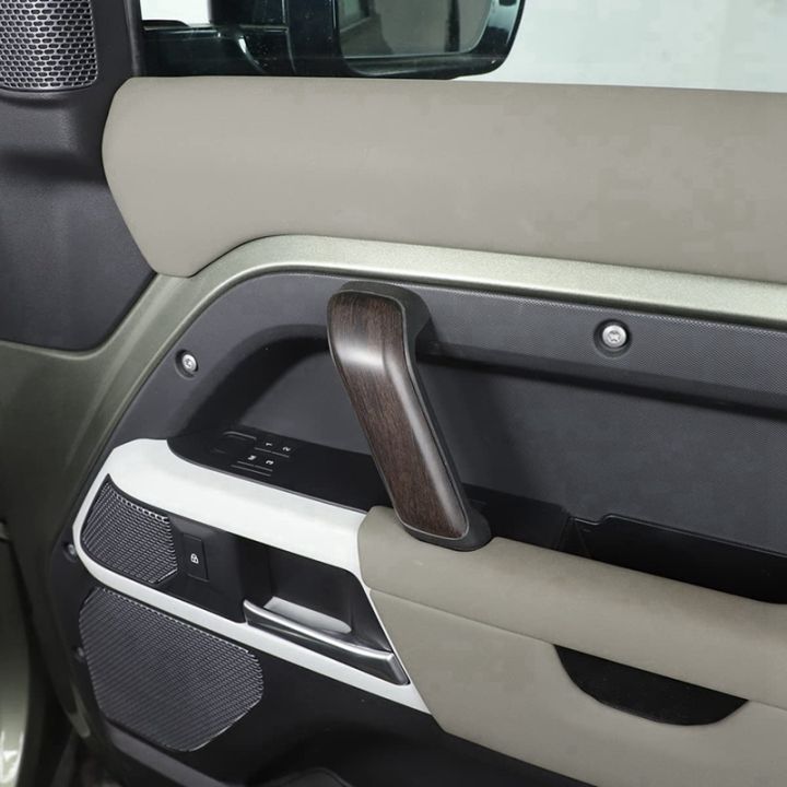 3piece-car-inner-door-handle-cover-trim-sticker-replacement-parts-accessories-for-land-rover-defender-110-2020-2023-interior-pull-high-version-wood