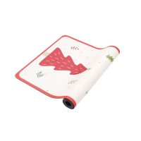 Pu Material Christmas Non-Slip Rubber Yoga Mat Color Printing Mat Widen and Thicken Exercise Fitness Mat Large Yoga Mat