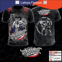 2023 New Sublimation T-Shirt Muay Thai Baju Boxing Microfiber Training Shirt for Men Ready Stock Jersey Summer Fashion T-shirt