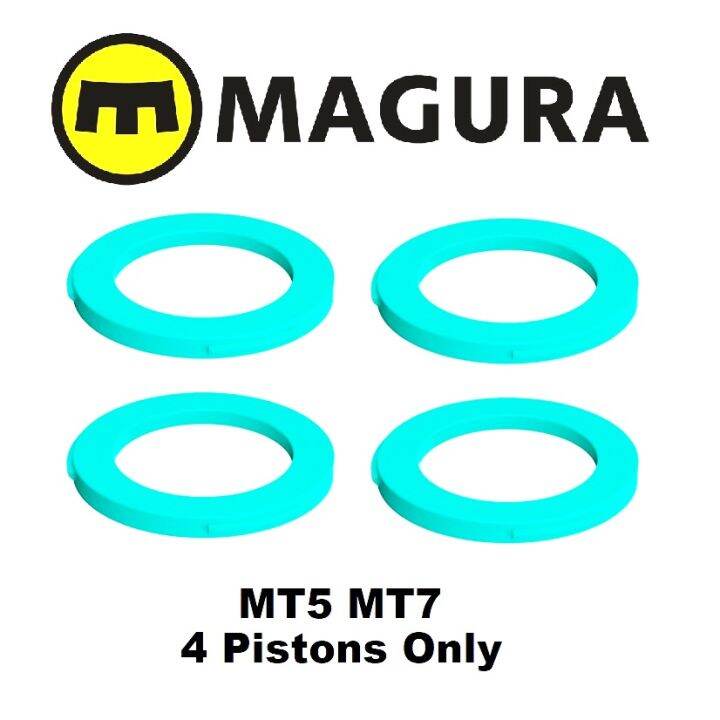 Magura MT5 MT5e MT7 Caliper Cover Kit Cyan Colour Ring x4 Pieces