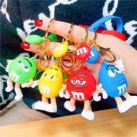 Cartoon Resin Chocolate Beans Keychain Resin Doll Couple Key Chain For Mens Womens Jewelry Bag Pendant Lovely Keychain 2022