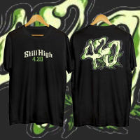 เสื้อยืดคอตตอนลำลอง 420 เสื้อยืด ลาย STILL HIGH SHADOW สีดํา P0uh เสื้อยืดลำลองฤดูร้อน