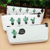 [COD] school students multifunctional simple cactus pencil bag cute fresh large capacity zipper storage