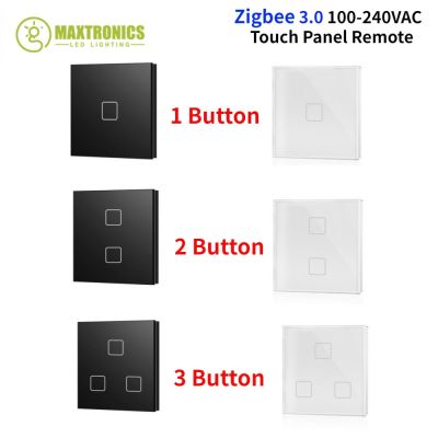 ♂☬☄ Zigbee 100-240VAC Tuya 1/2/3 Button Touch Panel Remote Module Proximity Sensing Encoding Switch Select Addresses For LED Lights