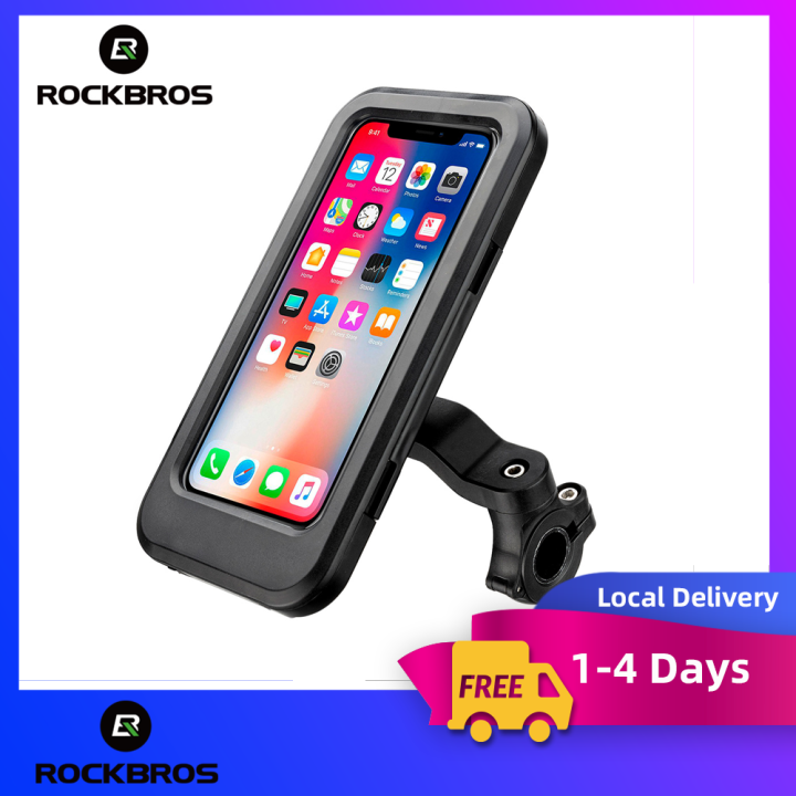 【Local Delivery】ROCKBROS Bike Phone Mount Waterproof Phone Holder Rack
