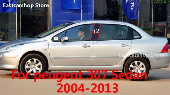 สำหรับ-peugeot-307รถ-b-c-เสากลางคอลัมน์หน้าต่างพีซีเชือกยาวของตกแต่งสติกเกอร์2013-2012-2011-2004-2010อุปกรณ์เสริม