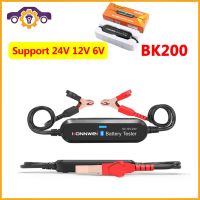 KONNWEI BK100 BK200 Battery Tester Car Charger 12V 24V 6V Inspection Tools Battery Analyzer 2000 CCA Charging Cranking Test Tool